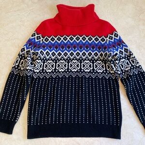 L.L. Bean Signature Nordic 100% Merino Wool Sweater